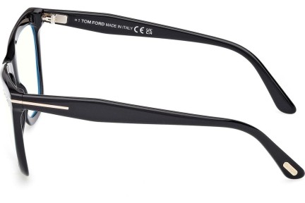 Okulary korekcyjne Tom Ford FT6064-B 001 Kocie oczy Czarne