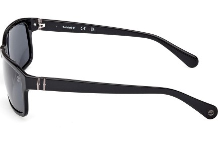 Okulary przeciwsłoneczne Timberland TB00053 01D Polarized Prostokątne Czarne