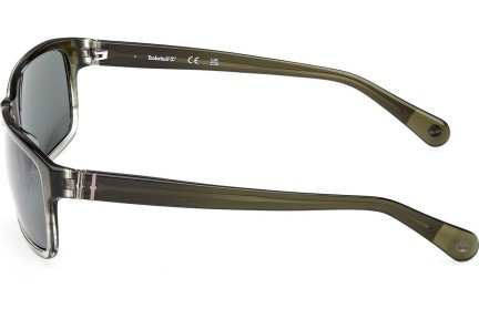 Okulary przeciwsłoneczne Timberland TB00053 98R Polarized Prostokątne Zielone