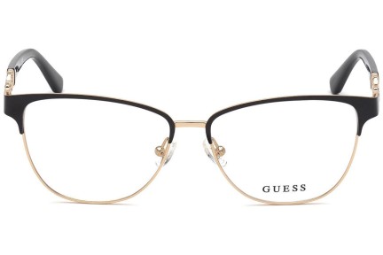 Okulary korekcyjne Guess GU2833 002 Kocie oczy Złote
