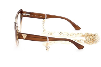 Okulary korekcyjne Guess GU2853 047 Kocie oczy Brązowe