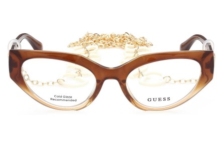 Okulary korekcyjne Guess GU2853 047 Kocie oczy Brązowe