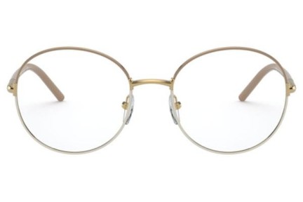 Okulary korekcyjne Prada PR55WV 06I1O1 Okrągłe Beżowe