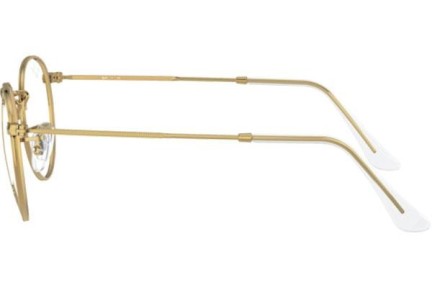 Okulary korekcyjne Ray-Ban Round Metal Classic RX3447V 3104 Okrągłe Złote