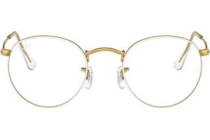 Okulary korekcyjne Ray-Ban Round Metal Classic RX3447V 3104 Okrągłe Złote