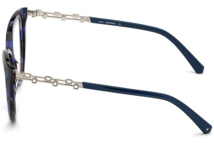 Okulary korekcyjne Swarovski SK5382 055 Kocie oczy Niebieskie