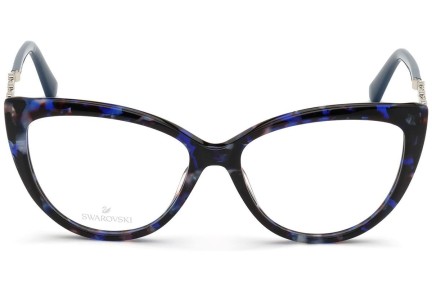 Okulary korekcyjne Swarovski SK5382 055 Kocie oczy Niebieskie