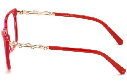 Okulary korekcyjne Swarovski SK5383 068 Kocie oczy Czerwone
