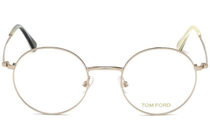 Okulary korekcyjne Tom Ford FT5503 028 Okrągłe Złote