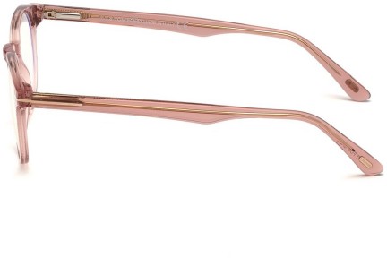 Okulary korekcyjne Tom Ford FT5557-B 072 Okrągłe Różowe