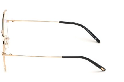 Okulary korekcyjne Tom Ford FT5571-B 001 Kocie oczy Czarne