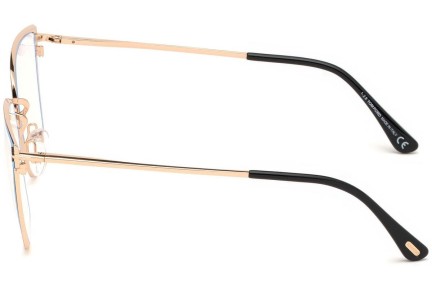 Okulary korekcyjne Tom Ford FT5574-B 001 Kwadratowe Czarne