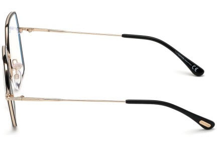 Okulary korekcyjne Tom Ford FT5615-B 001 Kwadratowe Czarne