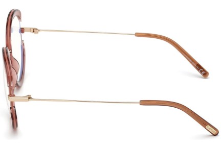 Okulary korekcyjne Tom Ford FT5669-B 072 Okrągłe Różowe