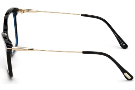 Okulary korekcyjne Tom Ford FT5687-B 001 Kocie oczy Czarne