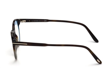 Okulary korekcyjne Tom Ford FT5695-B 056 Okrągłe Havana