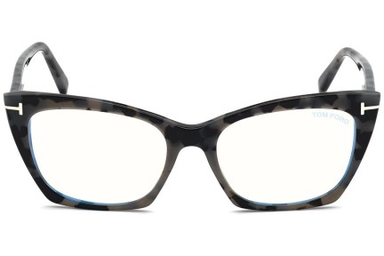 Okulary korekcyjne Tom Ford FT5709-B 056 Kocie oczy Havana