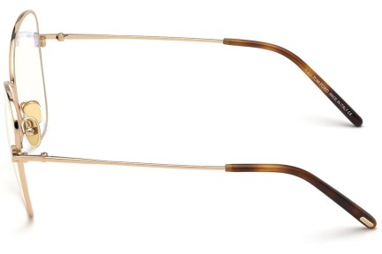 Okulary korekcyjne Tom Ford FT5738-B 028 Kocie oczy Złote