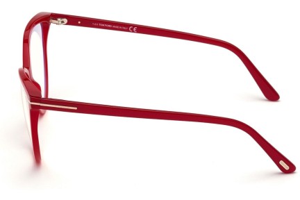 Okulary korekcyjne Tom Ford FT5743-B 072 Okrągłe Czerwone