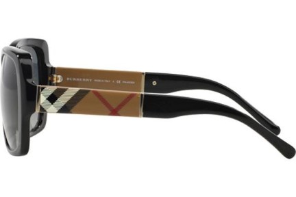 Okulary przeciwsłoneczne Burberry BE4160 3433T3 Polarized Oversize Czarne