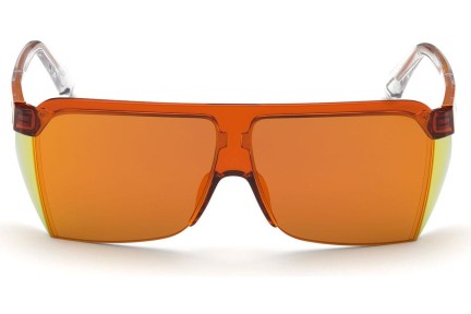 Okulary przeciwsłoneczne Diesel DL0319 42U Flat Top Pomarańczowe