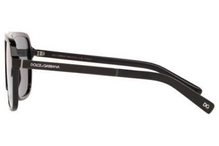 Okulary przeciwsłoneczne Dolce & Gabbana DG4354 193481 Polarized Pilotki (Aviator) Czarne