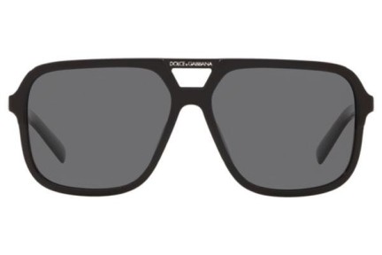 Okulary przeciwsłoneczne Dolce & Gabbana DG4354 193481 Polarized Pilotki (Aviator) Czarne