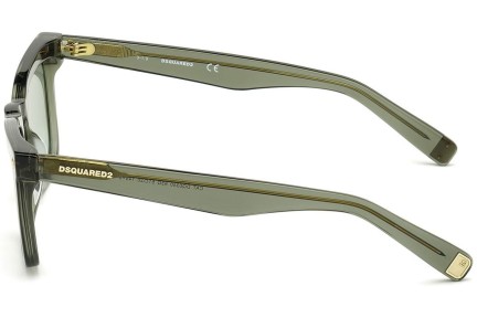 Okulary przeciwsłoneczne Dsquared2 Cat DQ0340 93Q Prostokątne Zielone