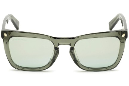Okulary przeciwsłoneczne Dsquared2 Cat DQ0340 93Q Prostokątne Zielone
