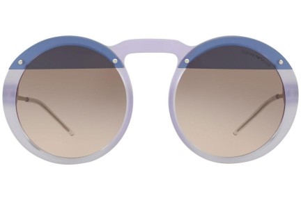 Okulary przeciwsłoneczne Emporio Armani EA4121 570513 Okrągłe Fioletowe