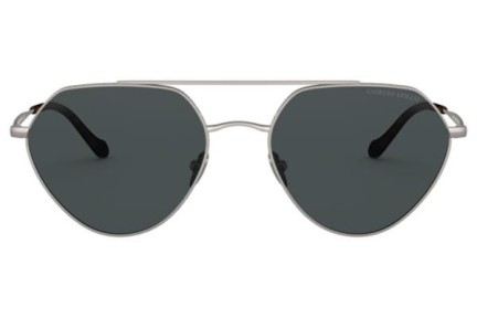 Okulary przeciwsłoneczne Giorgio Armani AR6111 300387 Kwadratowe Srebrne