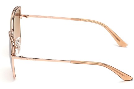 Okulary przeciwsłoneczne Guess GU7738 57G Kocie oczy Beżowe