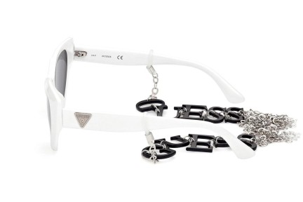 Okulary przeciwsłoneczne Guess GU7787 21A Kocie oczy Białe
