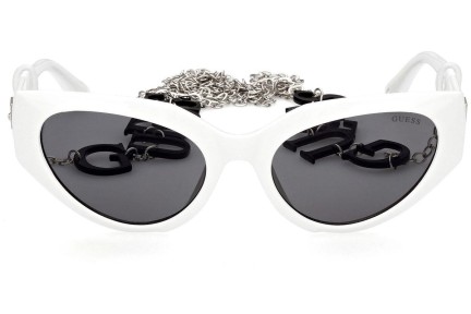 Okulary przeciwsłoneczne Guess GU7787 21A Kocie oczy Białe
