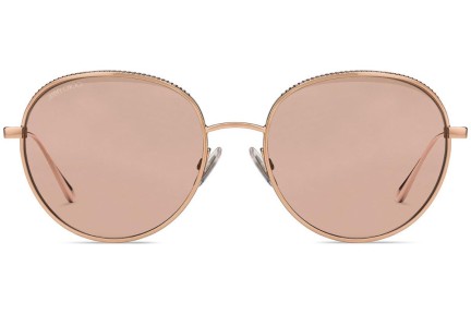 Okulary przeciwsłoneczne Jimmy Choo ELLO/S BKU/2S Okrągłe Złote