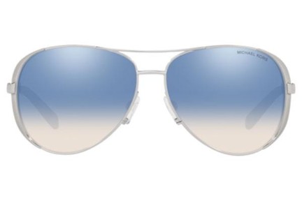 Okulary przeciwsłoneczne Michael Kors Chelsea MK5004 1153V6 Pilotki (Aviator) Srebrne