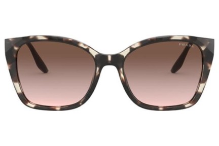 Okulary przeciwsłoneczne Prada PR12XS UAO0A6 Kocie oczy Brązowe