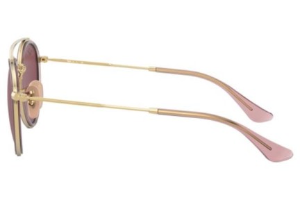 Okulary przeciwsłoneczne Ray-Ban Junior RJ9647S 281/75 Okrągłe Złote