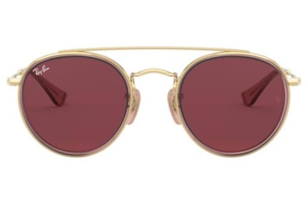 Okulary przeciwsłoneczne Ray-Ban Junior RJ9647S 281/75 Okrągłe Złote