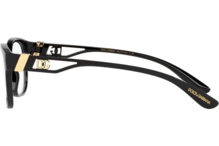 Okulary korekcyjne Dolce & Gabbana DG5066 501 Prostokątne Czarne