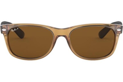 Слънчеви очила Ray-Ban New Wayfarer RB2132 945/57 Polarized Квадратни Кафява