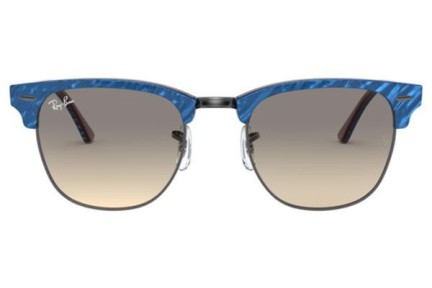 Okulary przeciwsłoneczne Ray-Ban Clubmaster RB3016 131032 Browline Niebieskie