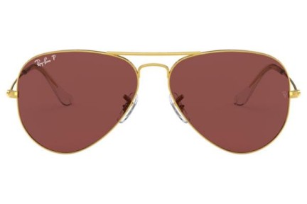 Okulary przeciwsłoneczne Ray-Ban Aviator RB3025 9196AF Polarized Pilotki (Aviator) Złote