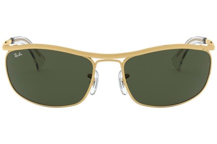 Okulary przeciwsłoneczne Ray-Ban Olympian RB3119 001 Prostokątne Złote