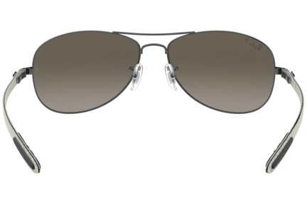 Okulary przeciwsłoneczne Ray-Ban RB8301 004/N8 Polarized Pilotki (Aviator) Srebrne