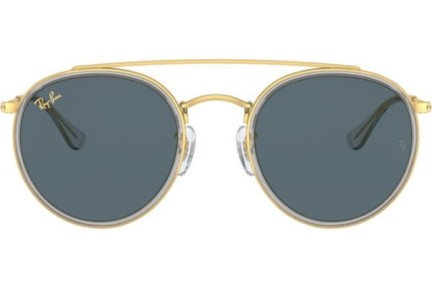 Okulary przeciwsłoneczne Ray-Ban Round Double Bridge RB3647N 9210R5 Okrągłe Złote