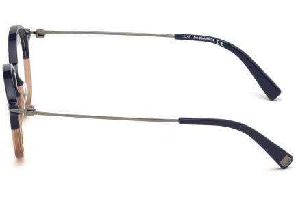 Okulary korekcyjne Dsquared2 DQ5286 092 Okrągłe Niebieskie