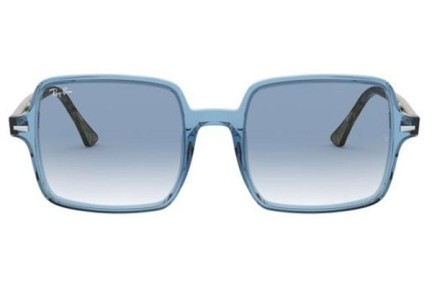 Okulary przeciwsłoneczne Ray-Ban Square II RB1973 12833F Oversize Niebieskie