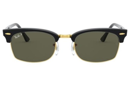 Okulary przeciwsłoneczne Ray-Ban Clubmaster Square RB3916 130358 Polarized Browline Czarne