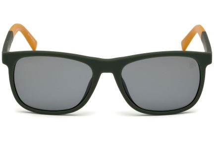 Okulary przeciwsłoneczne Timberland TB9129 97D Polarized Kwadratowe Zielone